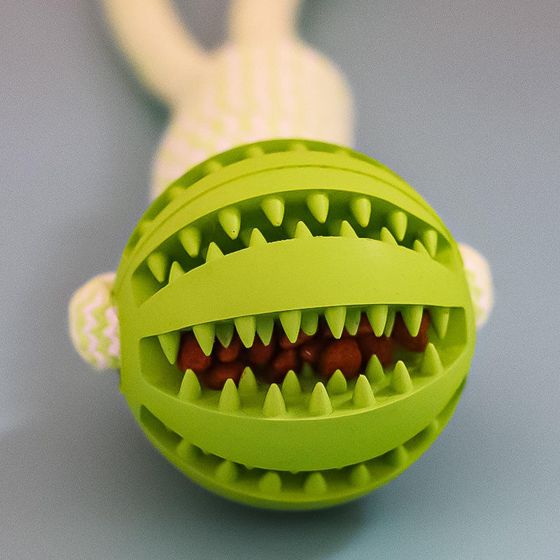 Dog Rope & Chew Ball Toy – Interactive Tug, Fetch & Dental Toy