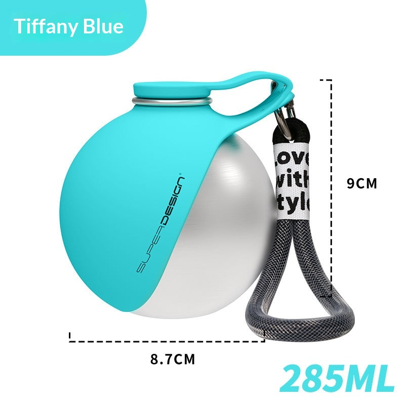 Portable Dog Water Bottle with Drinking Bowl & Waste Bag Dispenser