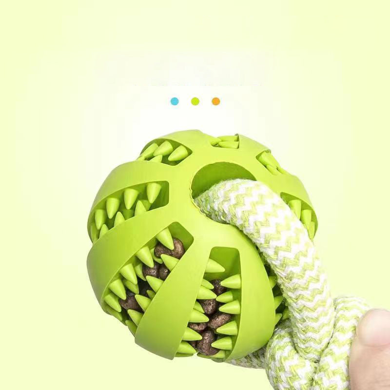 Dog Rope & Chew Ball Toy – Interactive Tug, Fetch & Dental Toy