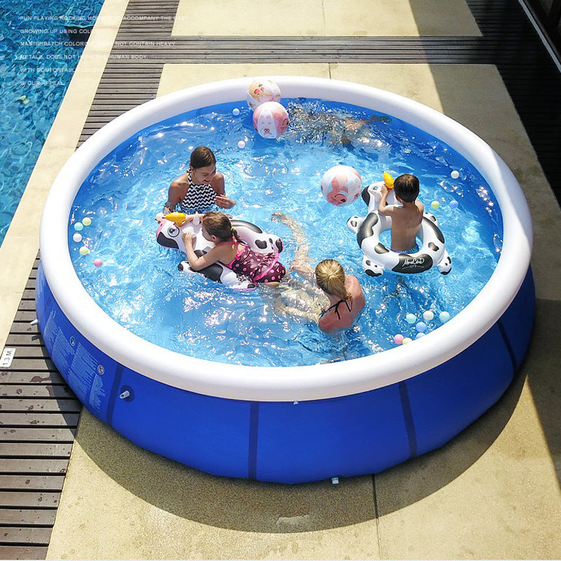 Inflatable Garden Swimming Pool – Family Paddling Pool for Kids & Adults