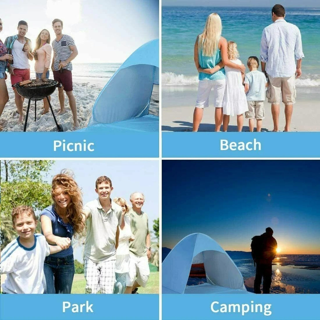 Pop-Up Beach Tent – UV50+ Sun Shelter for Beach, Camping & Picnics