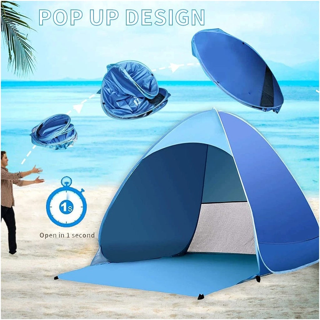 Pop-Up Beach Tent – UV50+ Sun Shelter for Beach, Camping & Picnics