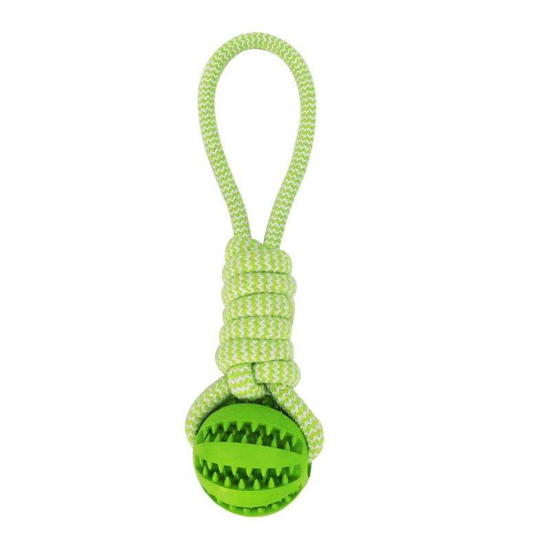 Dog Rope & Chew Ball Toy – Interactive Tug, Fetch & Dental Toy