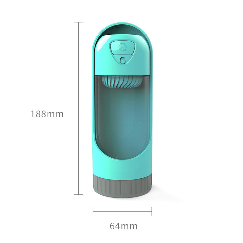 Portable Dog Water Bottle with Drinking Bowl – 300ml