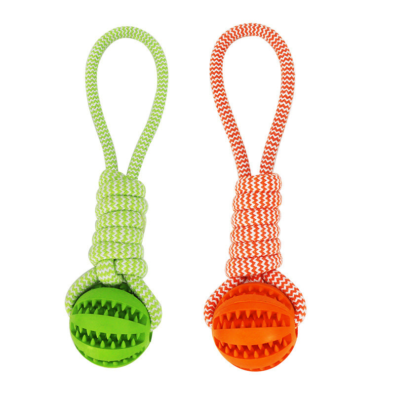 Dog Rope & Chew Ball Toy – Interactive Tug, Fetch & Dental Toy