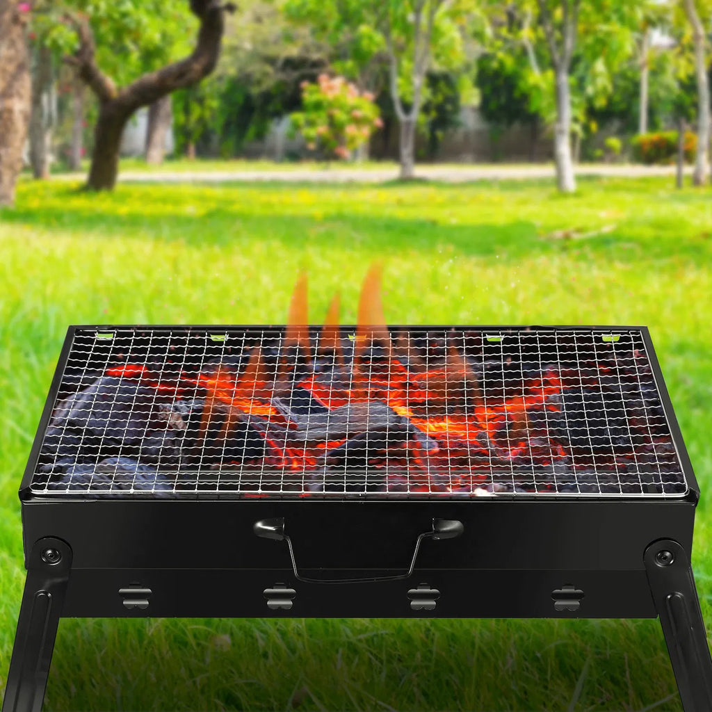 Portable Foldable BBQ Charcoal Grill – Lightweight & Compact