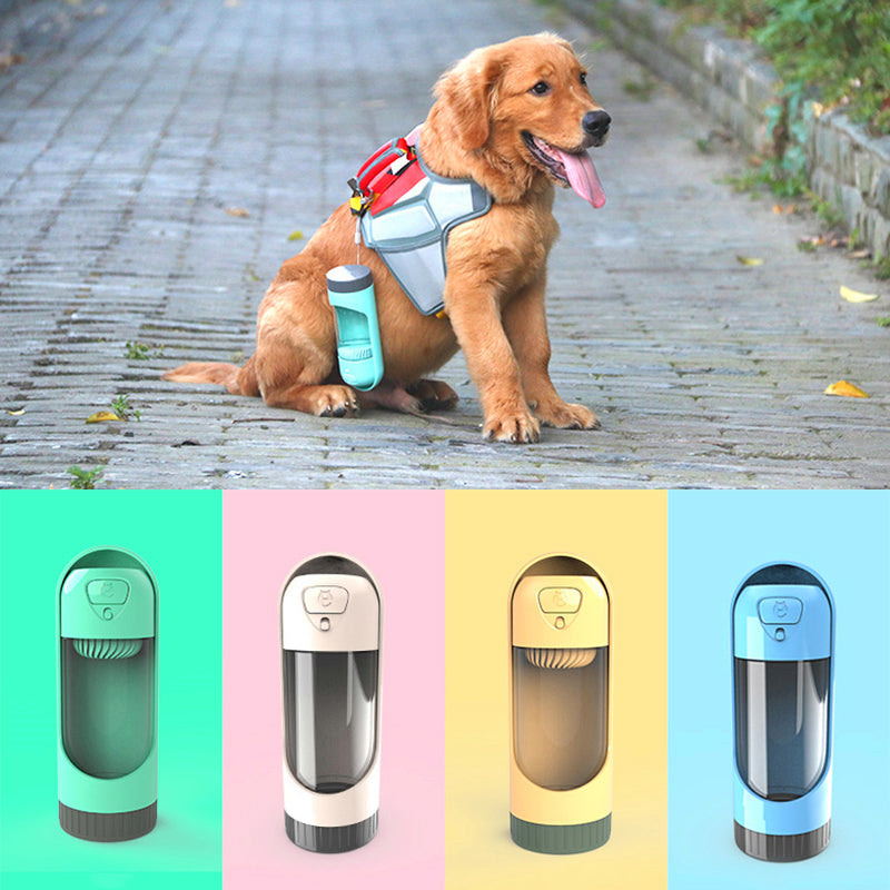 Portable Dog Water Bottle with Drinking Bowl – 300ml