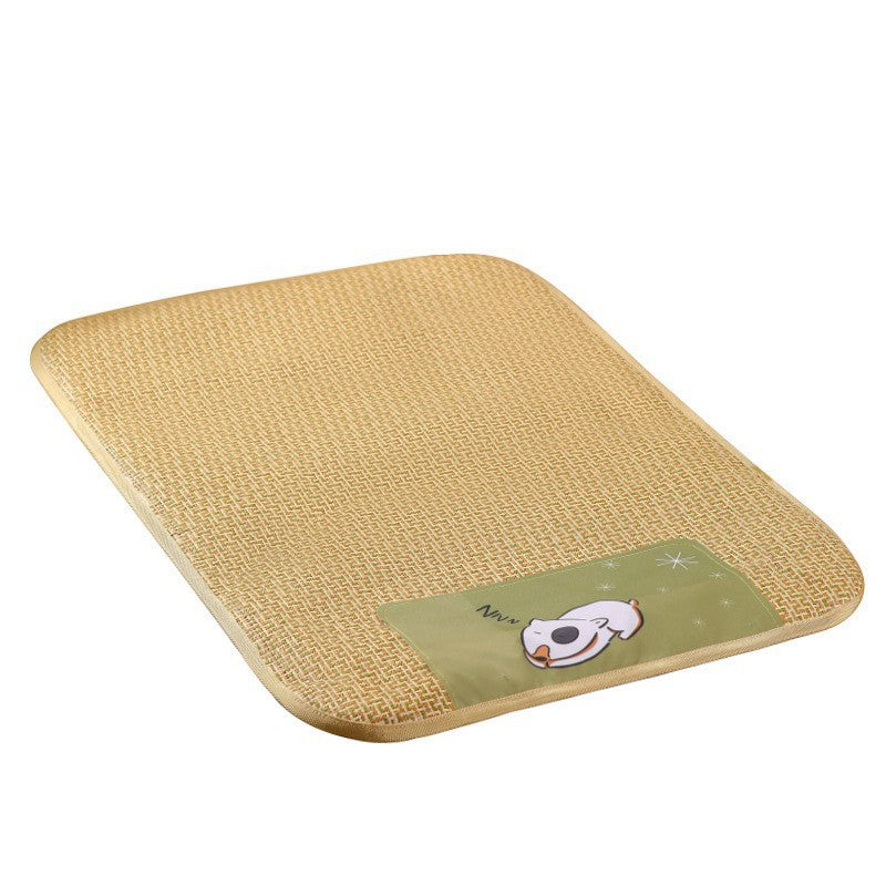 Cooling Rattan Pet Mat – Summer Sleep Mat for Dogs & Cats