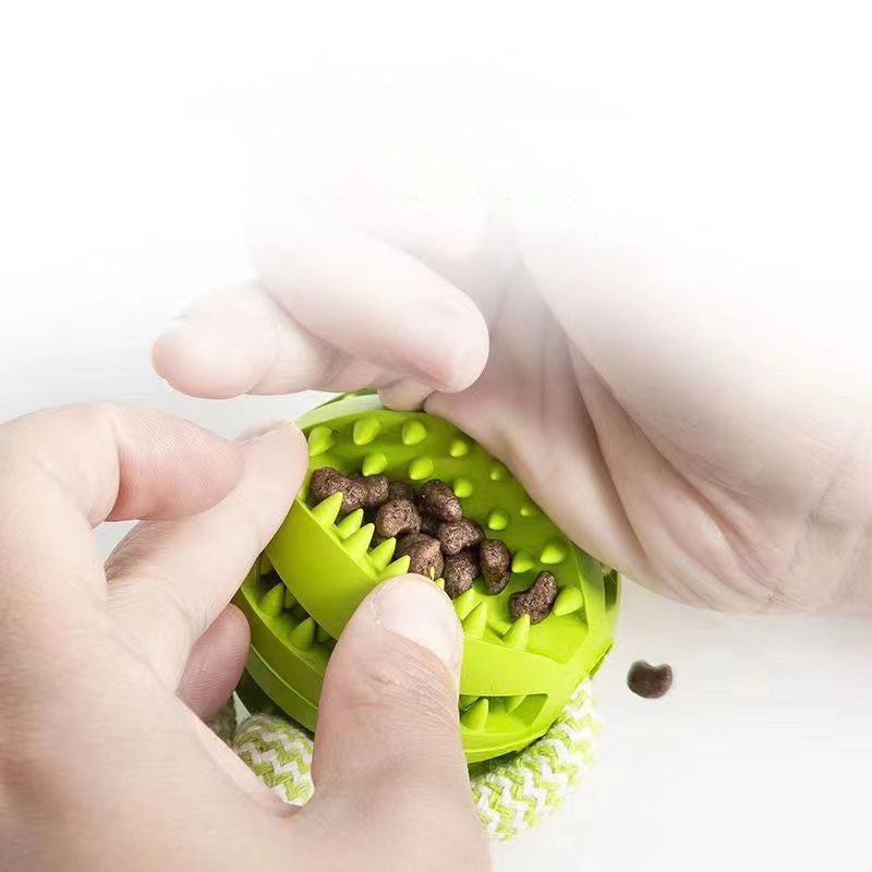 Dog Rope & Chew Ball Toy – Interactive Tug, Fetch & Dental Toy